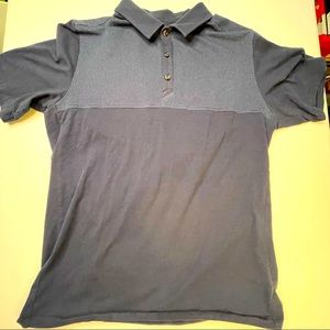The North Face Mens Medium Size Blue DriFit Polo Shirt Top